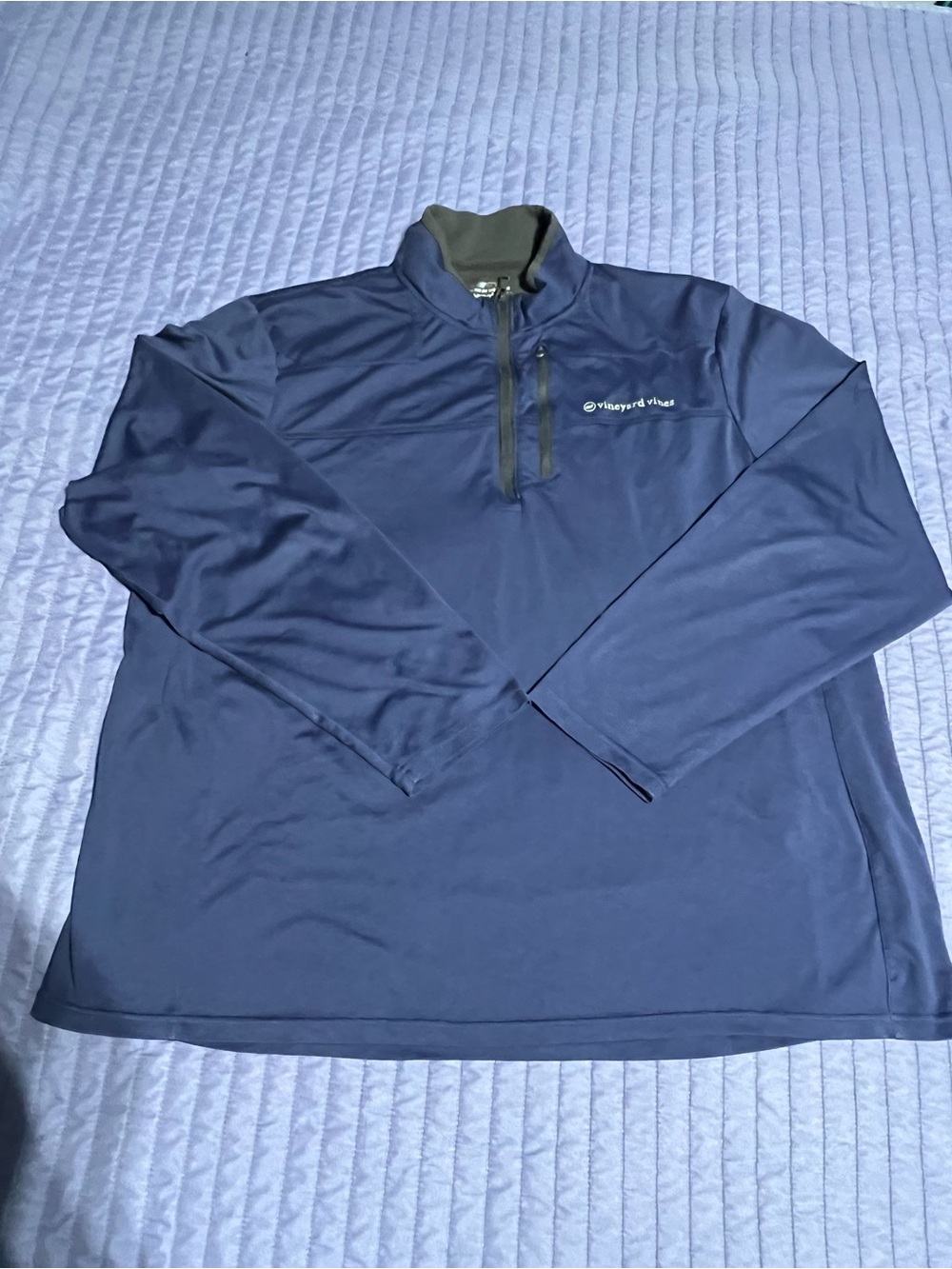 Vineyard Vines Men’s Navy Half-Zip Performance Pullover Size XXL